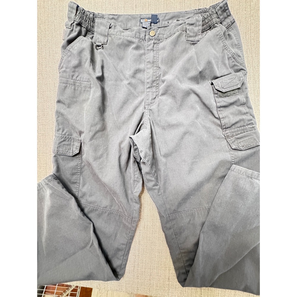 5.11 Tactical Series Mens Cargo Pants 38x34 Charcoal Gray Ripstop Work Trousers